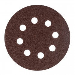 73803 Круг абразивный на ворсовой подложке под "липучку", перфорированный,Р60,125мм,5шт//Matrix