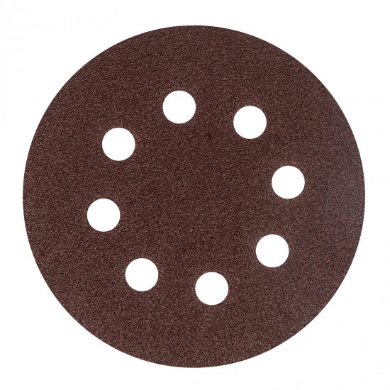 73803 Круг абразивный на ворсовой подложке под "липучку", перфорированный,Р60,125мм,5шт//Matrix