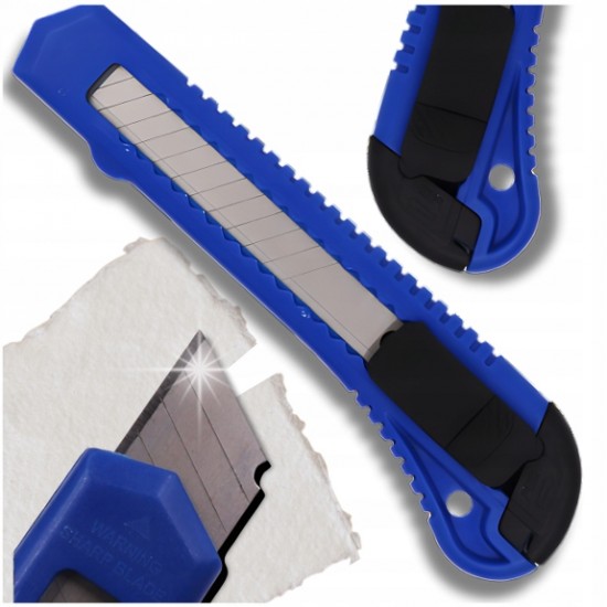 Нож обойный усиленный, лезвие  18мм, Китай