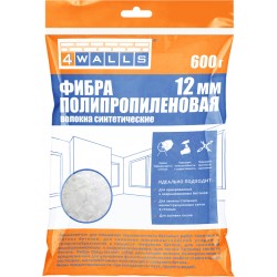 Фибра полипропиленовая, размер 12мм 600г, 4 WALLS РФ