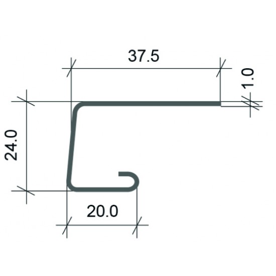 J-планка (ПВХ).0044.Н., таганай туманный