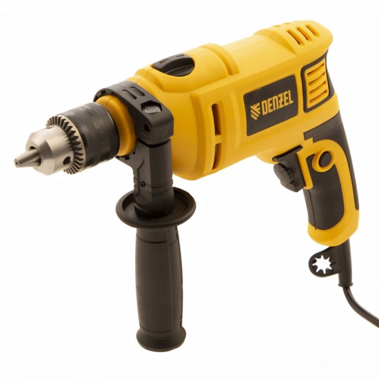 26307 Дрель  сетевая ударная ID-750,750Вт, 0-3000об/мин, 48000 уд/мин / Denzel ( РФ )