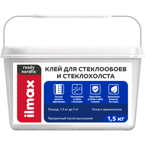 Клей для стеклообоев " ILMAX ready nordfix" , 1,5 кг, шт РБ