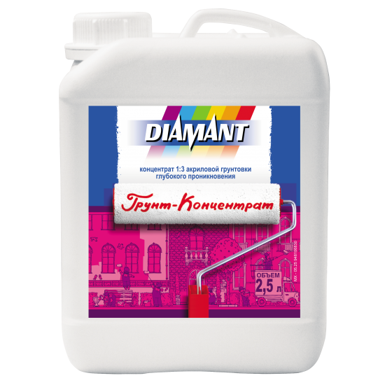 Грунтовка Н.В П 1Д Diamant Грунт-Концентрат 2,5л=2,53кг РБ