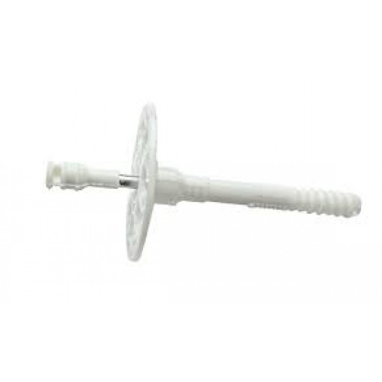 Дюбель д/теплоизоляции КI-240/10 с метал. гвоздём и термозаглушкой пр-во ООО "Полимеркрепёж"