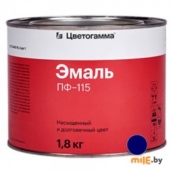 Эмаль ПФ 115 голубая ТУ 1,8 кг РБ
