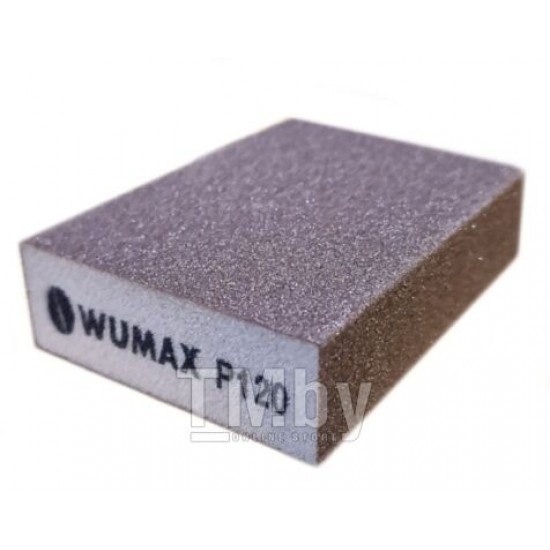 757227 Губка для шлифования, 125х100х10 мм, средняя жесткость, Р100, Сибртех,РФ.