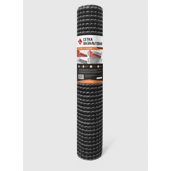 МИНИ Базальтовая сетка LIHTAR; для печей, 6*6 ; 1*10м , РФ