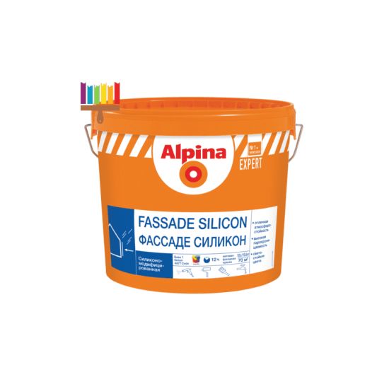 Краска ВД-АК Alpina EXPERT Fassade Silicon База 1,  10 л / 15,8 кг.