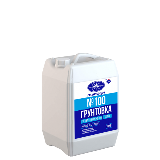 Грунтовка акриловая Тайфун Мастер №100 (готовая) (бут 10 кг)