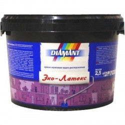 Краска акрил.в/д белая Diamant ЭКО Латекс 10л / 15,9 кг.