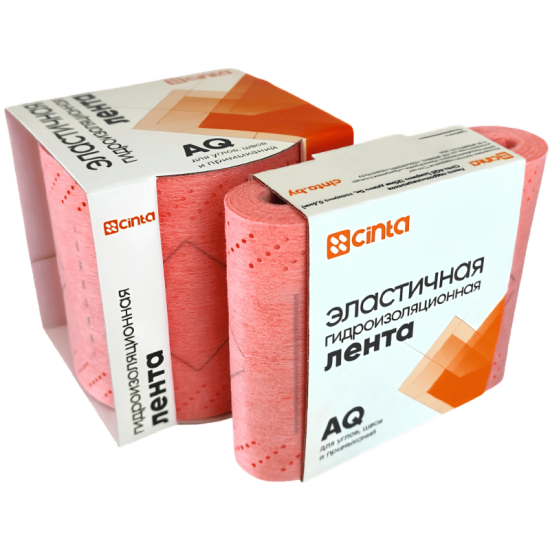 Лента гидроизоляционная эластичная CINTA AQ10 рулон, 120мм*10м, ТУBY693388212.001-2025