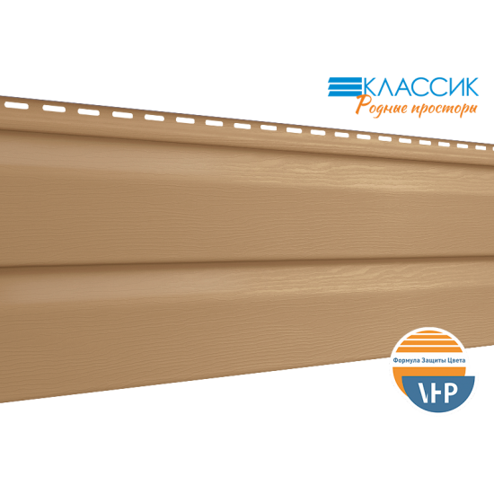 Сайдинг (ПВХ) 0230.Н. «Корабельный брус», 7502U, льняной  м2/1шт=0,702м2, дл=3,05