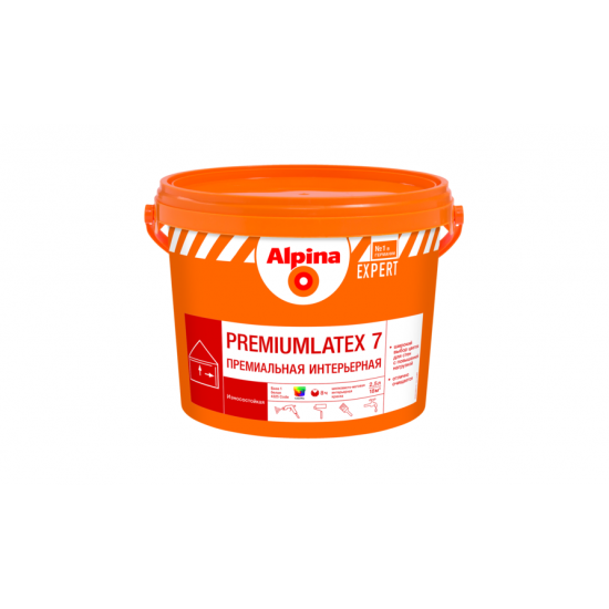 Краска акрил.в/д белая Alpina EXPERT Premiumlatex 7 Basse 1 2,5л=3,18 кг /РБ
