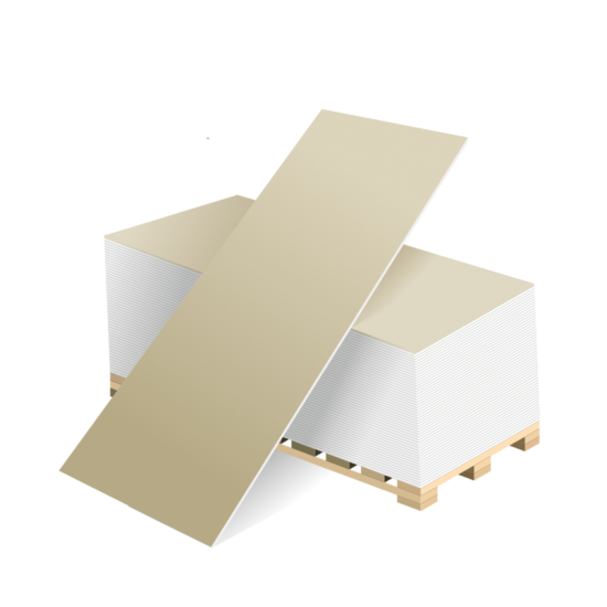 Плита строительная  для сухой штукатурки стен 2500*1200*12,5 РФ