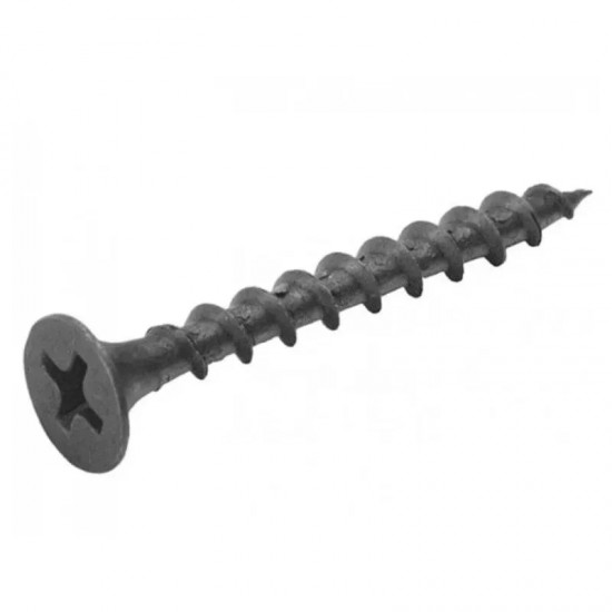 Саморез г+д 3,5*25, потай, крупная резьба, оксид (91шт.)