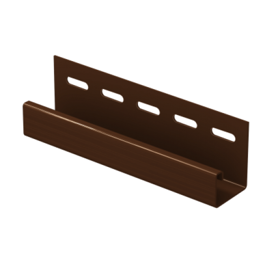 J-планка (ПВХ) 044Н. 497С, коричневый