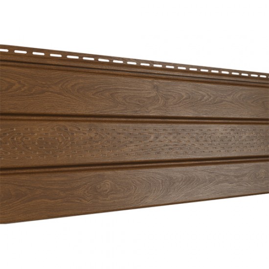 Соффит (ПВХ).0300.Н. «Проф» перфорированный частично, дуб золотой (3*0,3)