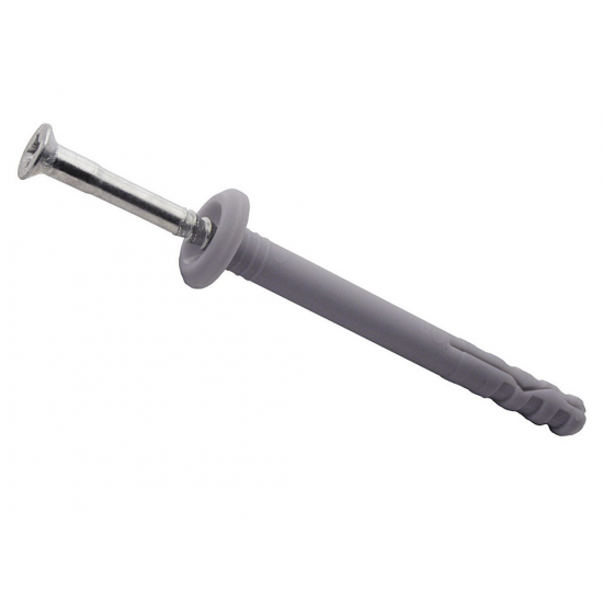 Дюбель-гвоздь ДГ/Г 6*60 (нахлест) с гвоздем-шурупом (100 шт)