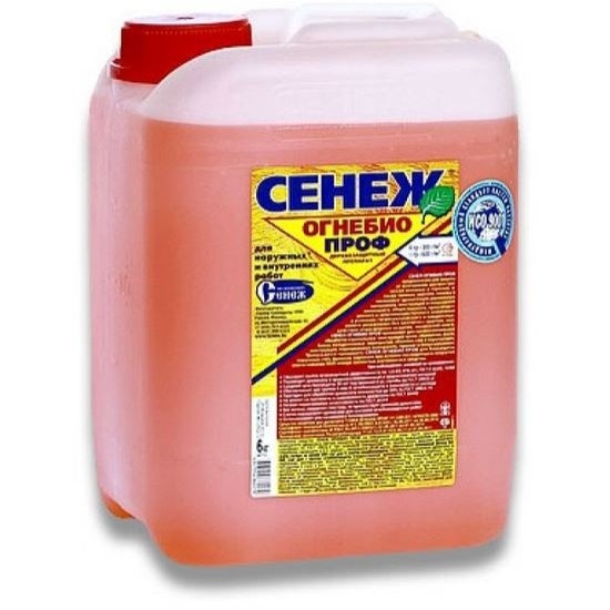 Антисептик д/древесины Сенеж ОГНЕБИО ПРОФ 6кг, шт /РФ