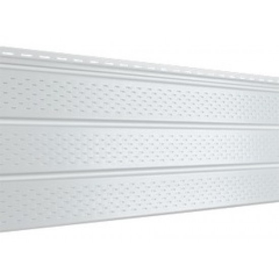 Соффит (ПВХ).0300.Н. перфорированный, 003, белый (3*0,3)