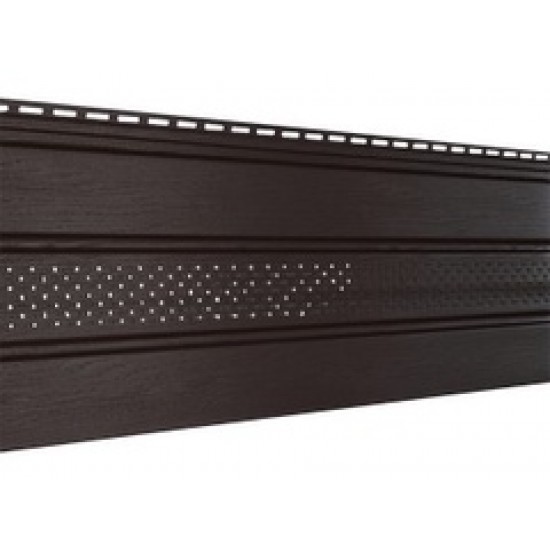 Соффит (ПВХ).0300.Н. «Проф» перфорированный частично, 497С, коричневый (3*0,3)