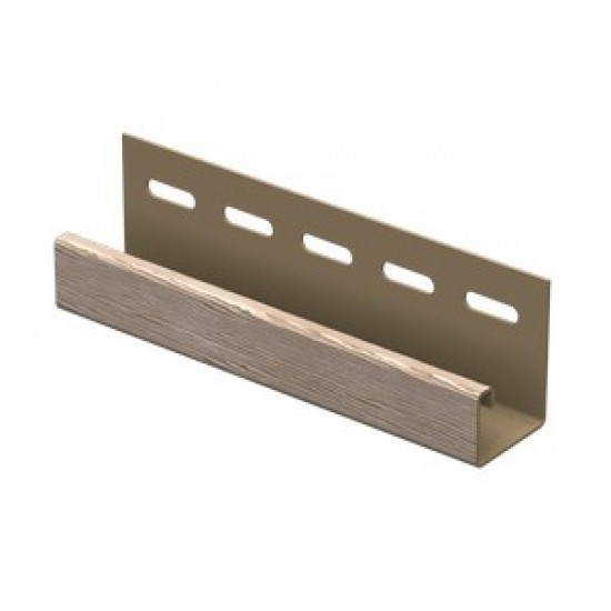 J-планка (ПВХ) 044Н. дуб кантри натуральный 3,05 м