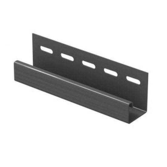 J-планка (ПВХ) 044Н. 433С графитовый, шт