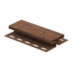 Н-планка (ПВХ)0048Н,ПРОФ орех темный (10шт.)
