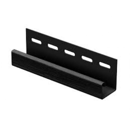 J-планка (ПВХ) 044Н. 003, /черная/ 3,05 м