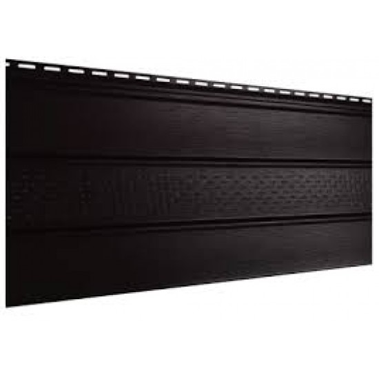 Соффит (ПВХ).0300.Н. «Проф» перфорированный частично, 412С, темно-коричневый