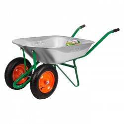 689225 Тачка садовая, 2-х колесная ,грузоподъемность 170 кг,  объем 78 л, РФ
