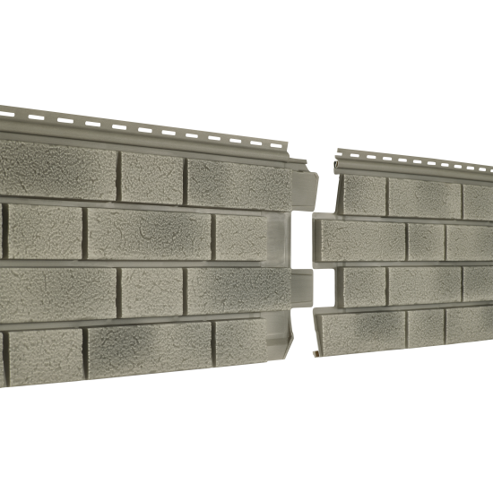 Сайдинг (ПВХ).0292.Н. «Стоун-Хаус С-Лок», клинкер балтик холодный цемент (1,95*0,292)