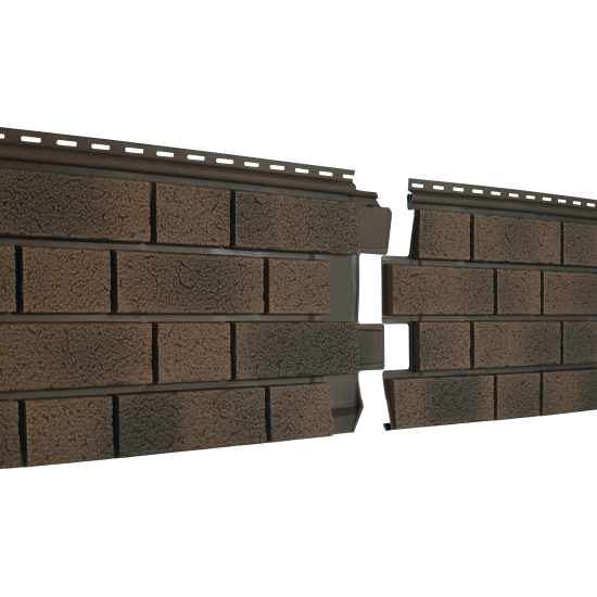 Сайдинг (ПВХ).0292.Н. «Стоун-Хаус С-Лок», клинкер балтик магма (1,95*0,292)