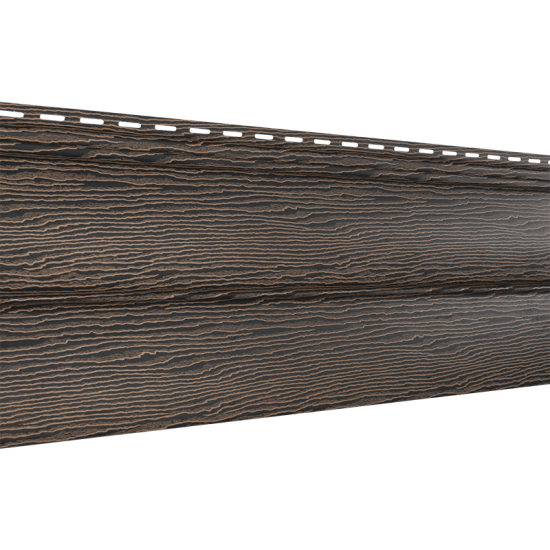 Сайдинг (ПВХ) 230 Н.Тимбер-Блок, дуб мореный дл.3.05 м 0,702 м2