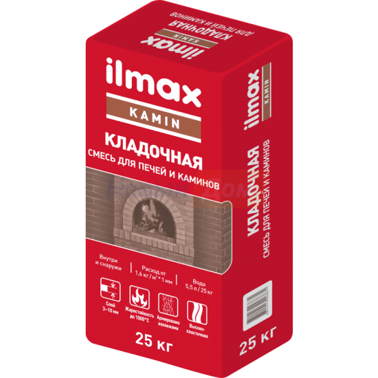 Раств-ная смесь сухая ilmax kamin кладочная   25 кг