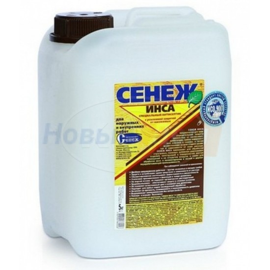 Антисептик д/древесины Сенеж ИНСА 5кг, шт /РФ