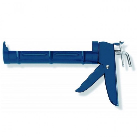 94101012  Пистолет для герметиков, полукорпус, лакир.сталь, шток гладкий, Китай
