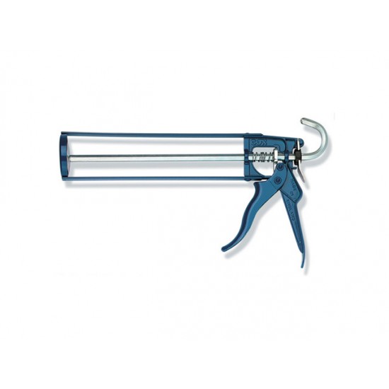 94104002  Пистолет для герметиков, скелет,лакир.сталь, станд.картридж, Китай