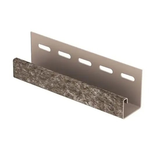 J-профиль Стоун-хаус, кварцит коричневый