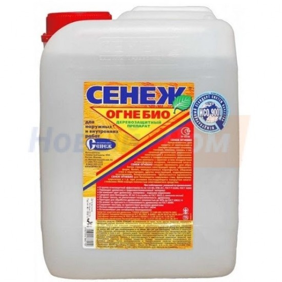 Антисептик д/древесины Сенеж ОГНЕБИО 5кг, шт /РФ