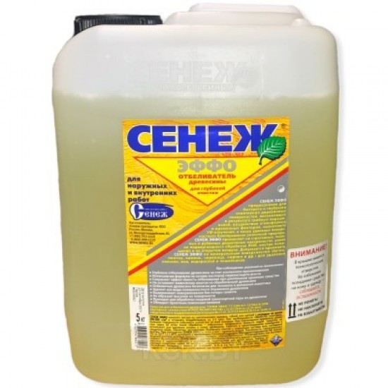 Антисептик д/древесины Сенеж ЭФФО 10кг, шт /РФ