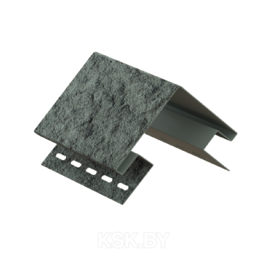 Наружный угол (ПВХ) 0076Н  Стоун-хаус, камень изумрудный