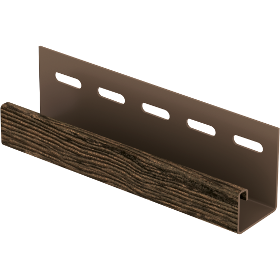 J-планка (ПВХ).0044.Н., щепа каштановая