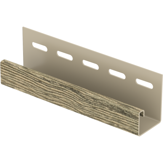 J-планка (ПВХ).0044.Н., щепа натуральный орех