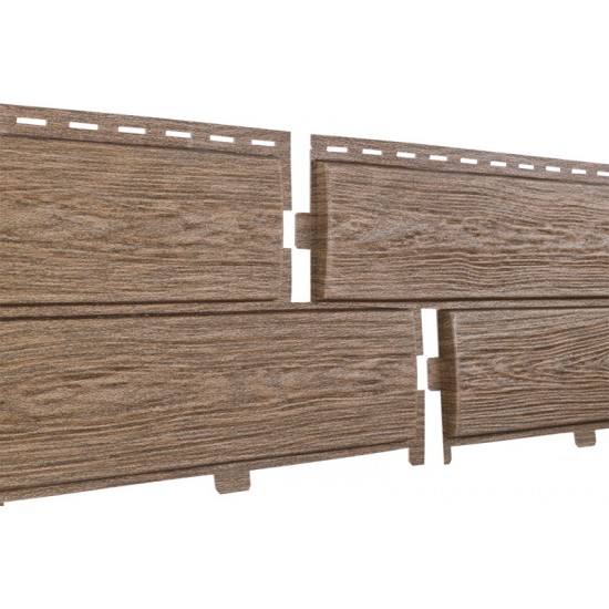 Сайдинг (ПВХ).0250.Н. "Хокла",лиственница медовая 0,5 м2/шт