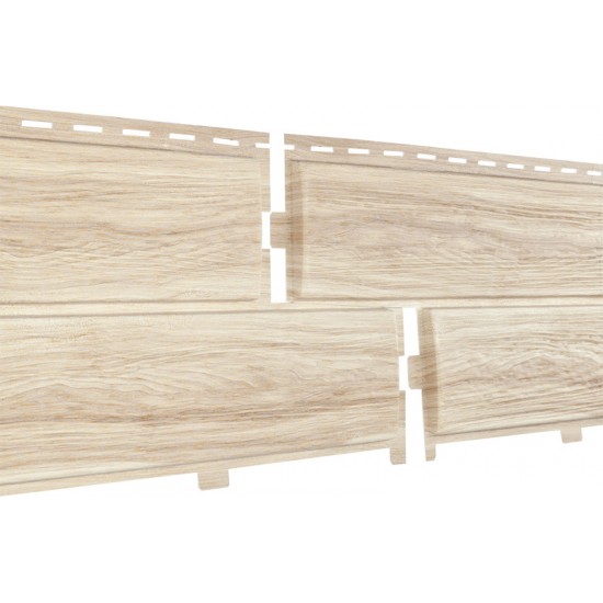 Сайдинг (ПВХ).0250.Н. "Хокла",лиственница светлая 0,5 м2/шт