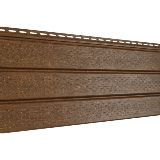 Соффит (ПВХ).0300.Н. «Проф» перфорированный, дуб золотой (3*0,3)