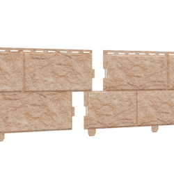 Сайдинг (ПВХ) 0230Н. 4735С Стоун-хаус, камень золотистый (с двойным замком) шт=0,68м2