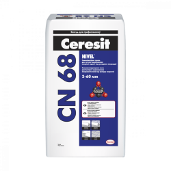 Ceresit СN 68 Растворная сухая смесь самовырав. д/стяжек (гипсоцементная), 25 кг